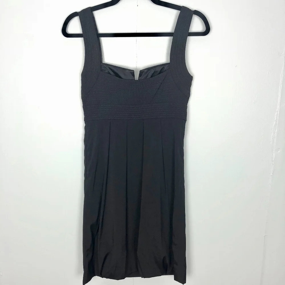 WHBM | Black Stitched Sleeveless Mini Dress - Picture 4 of 5